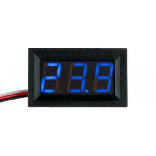 NightShade Electronics - Digital Voltmeter - 0-100V Blue 0.56"