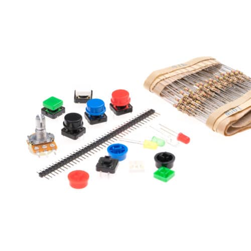 NightShade Electronics - Basic Starter Kit - Resistors, Buttons, LEDs
