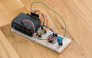 Arduino temperature LED display project