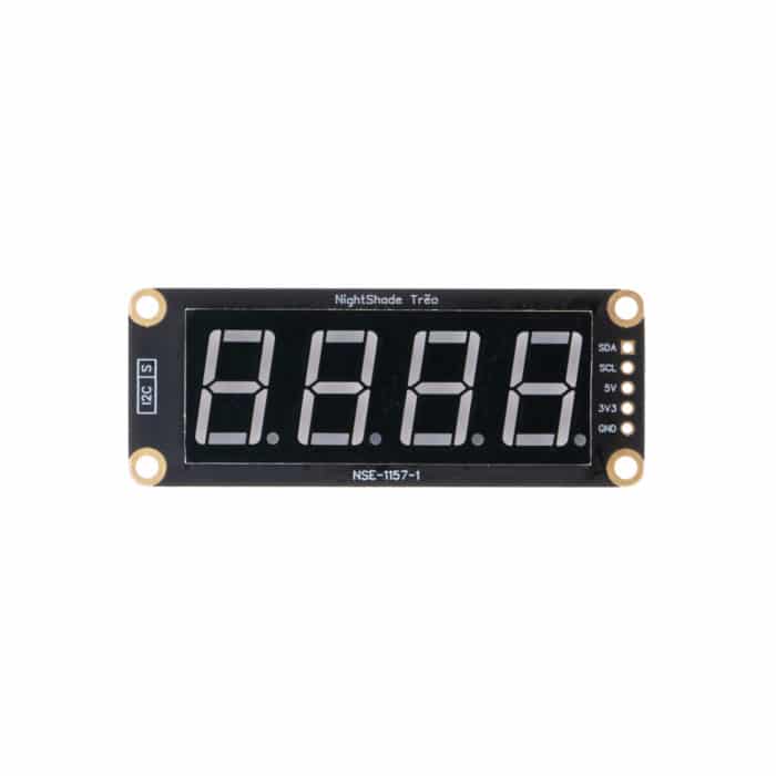 NightShade Electronics - Trēo™ 4 Character 7-Seg Display - HT16K33